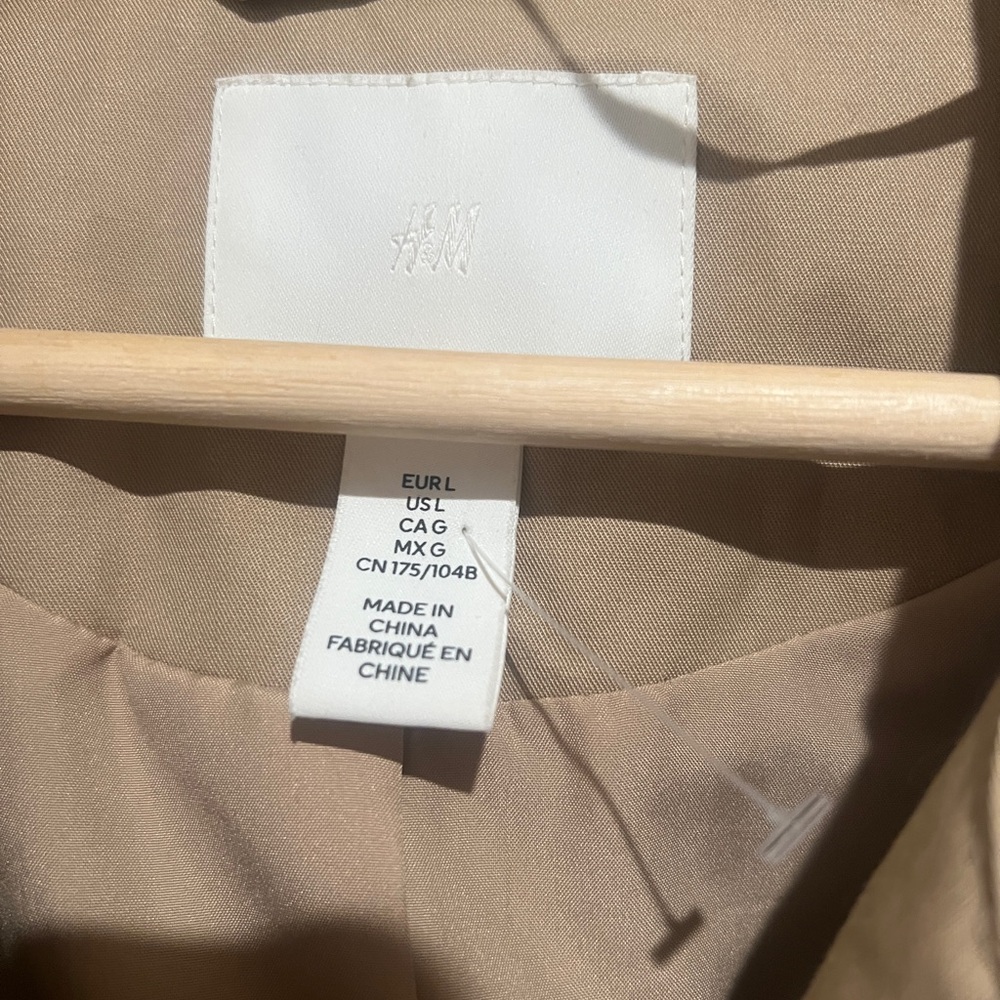 H&M Tan Belted Trench Coat - Picture 3 of 10
